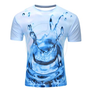 เสื้อยืดซับลิเมชั่นสั่งทำสำหรับผู้ชายใส่หน้าร้อน-โพลีเอสเตอร์ 100% แขนสั้น ระบายอากาศได้ดี คุณภาพสูง ทรงหลวม คอโอ/คอวี - Product Image 1