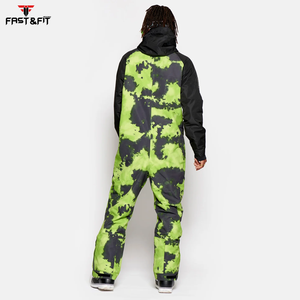 Traje de esquí de invierno personalizado para hombre 2024, chaqueta impermeable y a prueba de viento con ropa de nieve de talla grande, técnicas impresas - Product Image 3