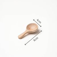 Mini cuillère en bois pour bébé, tasses à mesurer pour soupe, cuillère en bambou, cuillère à café en bois