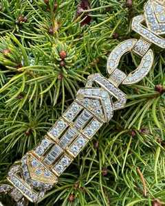 Pulsera de Plata de Ley 925 con Incrustaciones de Diamantes de Imitación VVS Brillantes, Joyería de Moda para Fiestas para Hombres y Mujeres, Regalo, Diamante Moissanita - Product Image 1