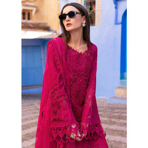 ชุดเดรสงานเลี้ยงแบบทางการปักลายดีไซเนอร์ชาวปากีสถานสำหรับสุภาพสตรี ชุดเดรสงานเลี้ยง 3 ชิ้น ดีไซน์พิเศษจากดีไซเนอร์อินเดีย-ปากีสถานสำหรับผู้หญิง - Product Image 2