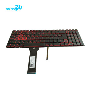 HK-HHT espagnol SP clavier d'ordinateur portable pour <span class=keywords><strong>Acer</strong></span> <span class=keywords><strong>Nitro</strong></span> <span class=keywords><strong>5</strong></span> AN515-43 AN515-54 AN517-51 AN517-52 rétro-éclairage rouge - Product Image 1