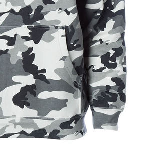 Sweat à capuche de sport en polaire Tech personnalisé pour hommes, col imprimé camouflage, tricoté en polyester/coton, style formel pour le printemps - Product Image 5