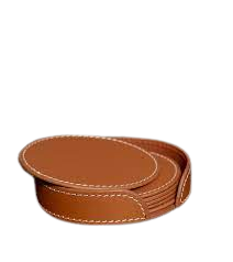 Dessous de verre en cuir véritable fait à la main tasse à café tapis vaisselle accessoires pour la maison boisson la plus exigeante pas cher prix décor de Table - Product Image 5