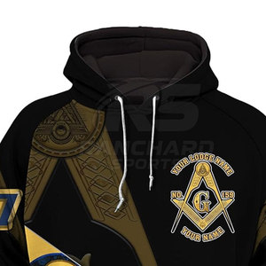 Ropa Masónica de Algodón Suave y Transpirable, Sudadera con Capucha Masónica para Hombre, Sudaderas Masónicas Personalizadas para Hombre - Product Image 4