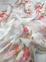 Nouvelle mode tissu de soie organza respirant fleurs en organza brodées en 3D pour les fêtes de mariage saris de vêtements indiens et pakistanais