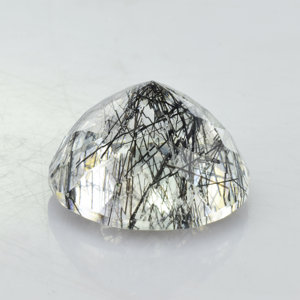 Rutilated ควอตซ์ 12 มม.รอบอัญมณีสีดํา Rutilated ควอตซ์ธรรมชาติคุณภาพสวยงาม Rutile หลวมอัญมณีพร้อมส่ง Wow อัญมณี - Product Image 2