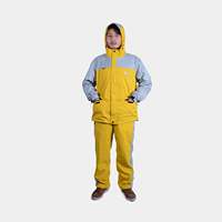 Style Simple Jaune XL Navigable Imperméable Coupe-Vent Respirant Imperméable Logo Décoration Long Manteau pour Garçons Filles pour la Pêche