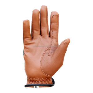 Correa de muñeca ajustable Guantes de equitación antideslizantes ecuestres Cuero sintético con empuñaduras cómodas para montar en verano - Product Image 3