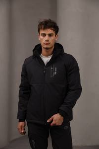 High Quality Men's Long Hooded Softshell Jacket Winter Coat with Fur Trim <b>Waterproof</b> Windproof Thick Warm for Hiking and Skiing - Product Image 2