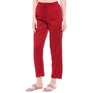 Pantalon pour femmes conçu sur mesure avec forme ajustée et ceinture haute de couleur unie Services OEM disponibles pour Streetwear - Product Image 3