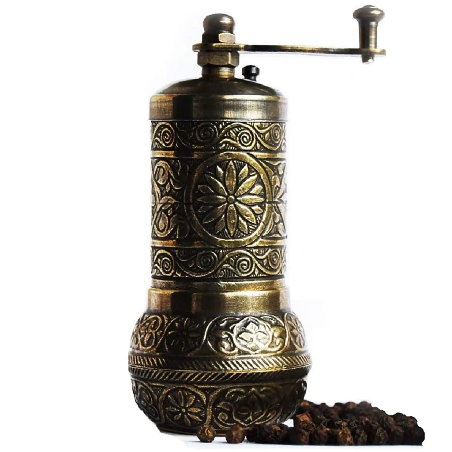 Ottoman moinho de café projetado estilo, moedor de sal e moedor de madeira, conjunto moinho de cerâmica tamanho ajustável