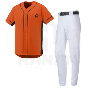 Camisetas y pantalones de uniforme de béisbol ajustados para hombres de gran oferta con servicio OEM de características transpirables para la impresión del logotipo del equipo - Product Image 4