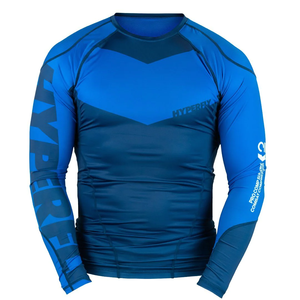 2024 dernière protection contre les éruptions cutanées par sublimation à manches complètes personnalisées pour adultes hommes MMA tissu de Compression imprimé personnalisé OEM disponible - Product Image 1