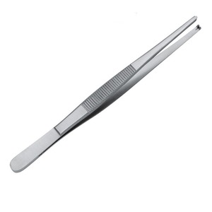 Venta caliente calidad ALEMANA 14cm, pinzas grandes para apósito de pulgar pinzas para dientes CE ISO APROBADO fórceps para apósito de pulgar recto - Product Image 1