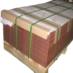 Cathodes de cuivre électrolytique de haute qualité, pureté 99,9999 %, approvisionnement en vrac 125 kg pour usage industriel avec services de soudage et de découpe - Product Image 1