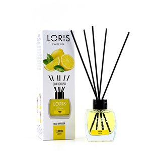 LORIS PARFUM Reed <b>Diffuser</b> Lemon Scented <b>Room</b> Fragrance 120 Ml Minimalist Design - Product Image 1