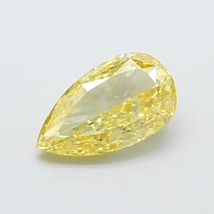 Diamante Cultivado en Laboratorio, Corte Pera, 1ct, VS1, Color Amarillo Intenso - Product Image 1
