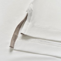 Chemise à manches longues unie blanche pour homme avec logo personnalisé, 100 % coton, tissu Oxford, écologique, respirante, tailles et couleurs personnalisées