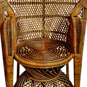 เก้าอี้หวายลายนกยูง danahue ดีไซน์โบราณหรูหราพร้อมห้องนั่งเล่นแต่งผิวสีน้ำตาลธรรมชาติใช้รับประทานอาหารกลางแจ้งโรงแรม - Product Image 3