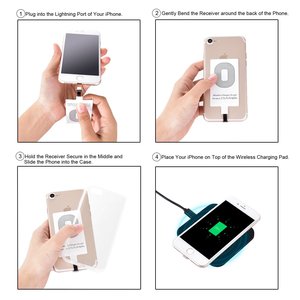 Station de charge sans fil avec puce réceptrice compatible Lightning pour iPhone - Product Image 5