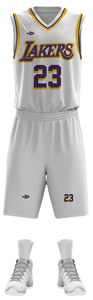Conjunto de uniforme de baloncesto Youth Elite, sublimación completa, tela transpirable de alto rendimiento, opción de talla grande - Product Image 2