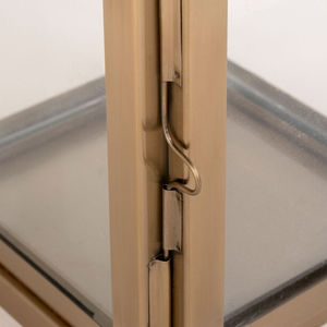 Best Selling Iron Glass Hanging Candle <b>Lantern</b> Square Shape Modern Luxury Style for Home Wedding Christmas Tabletop Lighting - Product Image 4