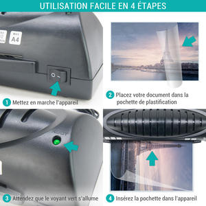 Soyez le premier à donner votre avis Plastifieuse A4 A5 A6 A7 simple et rapide - Product Image 6