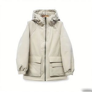 Chaqueta Acolchada de Lona Transpirable con Lentejuelas para Mujer, Estilo Moderno, Manga Larga, Cuello Redondo, Bolsillos Delanteros, Brillante y Elegante - Product Image 1