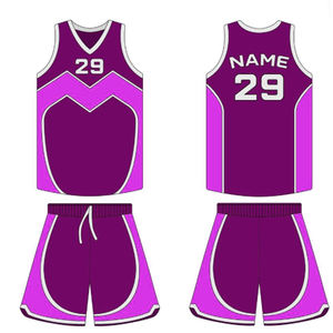 Vente en gros de haute qualité 100% polyester uniforme de basket-ball léger respirant et imprimé grande taille pour les sports de plein air - Product Image 4