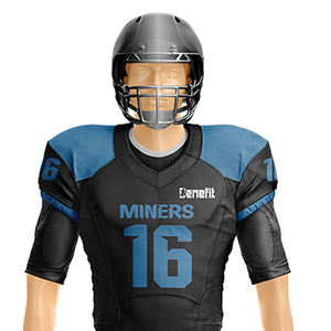 À la mode Meilleure Vente Col En V Uniforme Impression Par Transfert De Chaleur Football Américain Tops Maillot De Football Américain - Product Image 4