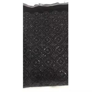 Tissu de velours brodé extensible le plus vendu pour la fabrication de robes pour hommes Tissu de vêtement en matière première textile - Product Image 1