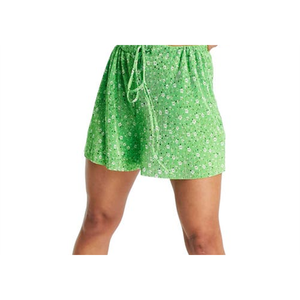 ASOS DESIGN Pantaloncini in velluto a coste verde chiaro con motivo floreale piccolo, taglia XS - Shorts traspiranti per gli amanti della moda - Product Image 5