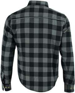 Usine personnalisé de haute qualité moto flanelle coton hommes à manches longues personnalisé flanelle chemises mélange personnalisé tissu coton - Product Image 6