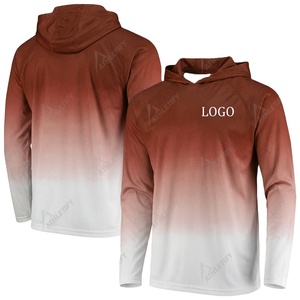 Sweat à capuche léger et respirant pour la pêche pour hommes avec logo frontal, chemise de pêche à manches longues, UPF 50, vêtements de plein air pour pêcheurs - Product Image 1