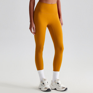 High Waist Yellow Yoga <b>Leggings</b> Seamless <b>Women</b> Fitness Pants Butt Lifting <b>Compression</b> Gym Training Activewear - Product Image 2