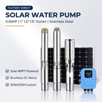 Pompe à eau solaire pour puits profond AC/DC 24v 48v 72v 110v pour puits profond et irrigation