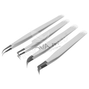 Pinzas para Pestañas de Acero Inoxidable de Alta Calidad Ecológicas, Puntiagudas, de Fibra de Volumen, Tijeras de 90 Grados, Larga Duración, OEM - Product Image 2