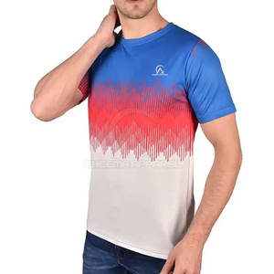 T-shirt pour homme de haute qualité, sublimation, manches courtes, design tendance, parfait pour une utilisation en extérieur et en intérieur - Product Image 3