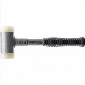 Supercraft Soft-Faced <b>Hammer</b> 270mm Length 25mm Head Diameter Recoil-Free Steel Tube Hard Nylon White HALDER - Product Image 3