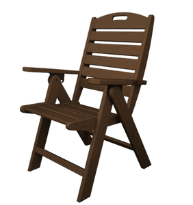 Chaises pliantes en bois massif (dossier haut / marine) - Product Image 1
