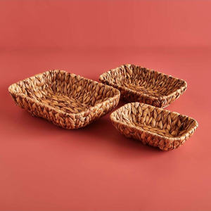 Bandeja trenzada de excelente calidad para exhibir joyas, bandejas de jacinto de agua hechas a mano a bajo precio - Product Image 6