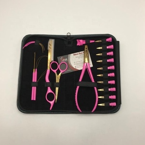 ชุดเครื่องมือต่อผมสแตนเลสสีชมพูและสีทองชุดเครื่องมือใช้ซ้ำได้ขายส่ง - Product Image 6