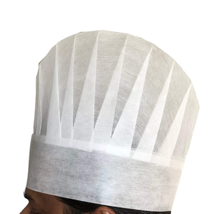 Gorra de Chef blanca no tejida profesional desechable 2024, parte superior impermeable para cocinar, cocina, hoteles, restaurantes - Product Image 1