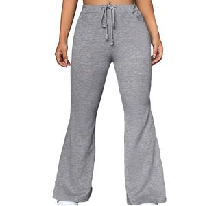 Top Quality 3 Panel Flared Jogger Womens Sweat Pants Flare Sweatpants Casual 100% Cotton French Terry Fabric Men Stacked Joggers - Product Image 6