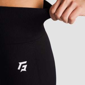 Leggings Vigor Flex Slim Fit Acanalados de Diseño Personalizado, Sin Costuras, de Spandex/Nylon, Transpirables, Aptos para Tallas Grandes XXL XS, Cintura Elástica - Product Image 6