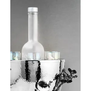 Seau à glace martelé robuste, utilisation professionnelle pour les événements et les fêtes, finition cuivre, seau à glace en métal de luxe, tendance fabriqué par Zahid Exports - Product Image 5