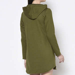 Sudadera con capucha al por mayor Casual 100% polar transpirable de talla grande mujeres sudaderas largas y sudaderas - Product Image 4