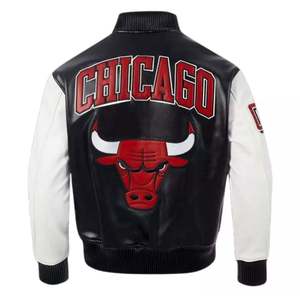 แจ็กเก็ตเบสบอลสำหรับผู้ชายเสื้อแจ็กเก็ตกันหนาวแบบลำลองปกตั้งมีหลายสี - Product Image 2