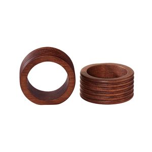 Premium Acacia Wood Napkin Rings Handcrafted Modern Design for Home <b>Wedding</b> Party Table Decoration for Hotel and Restaurant - Product Image 4